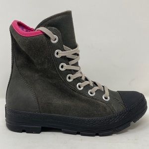 Converse All Star Outsider Hi Top Gray Pink Boots Size Men 6 / Women 7.5